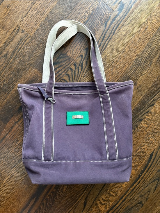 Lands' End Handbags - Lands’ End Navy Tote Bag with Coach Patch